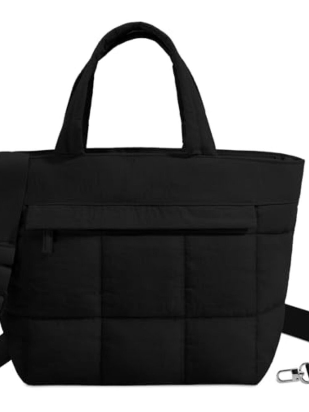 VASCHY Small Quilted Puffer Tote Bag Lightweight Crossbody Satchel Handbag